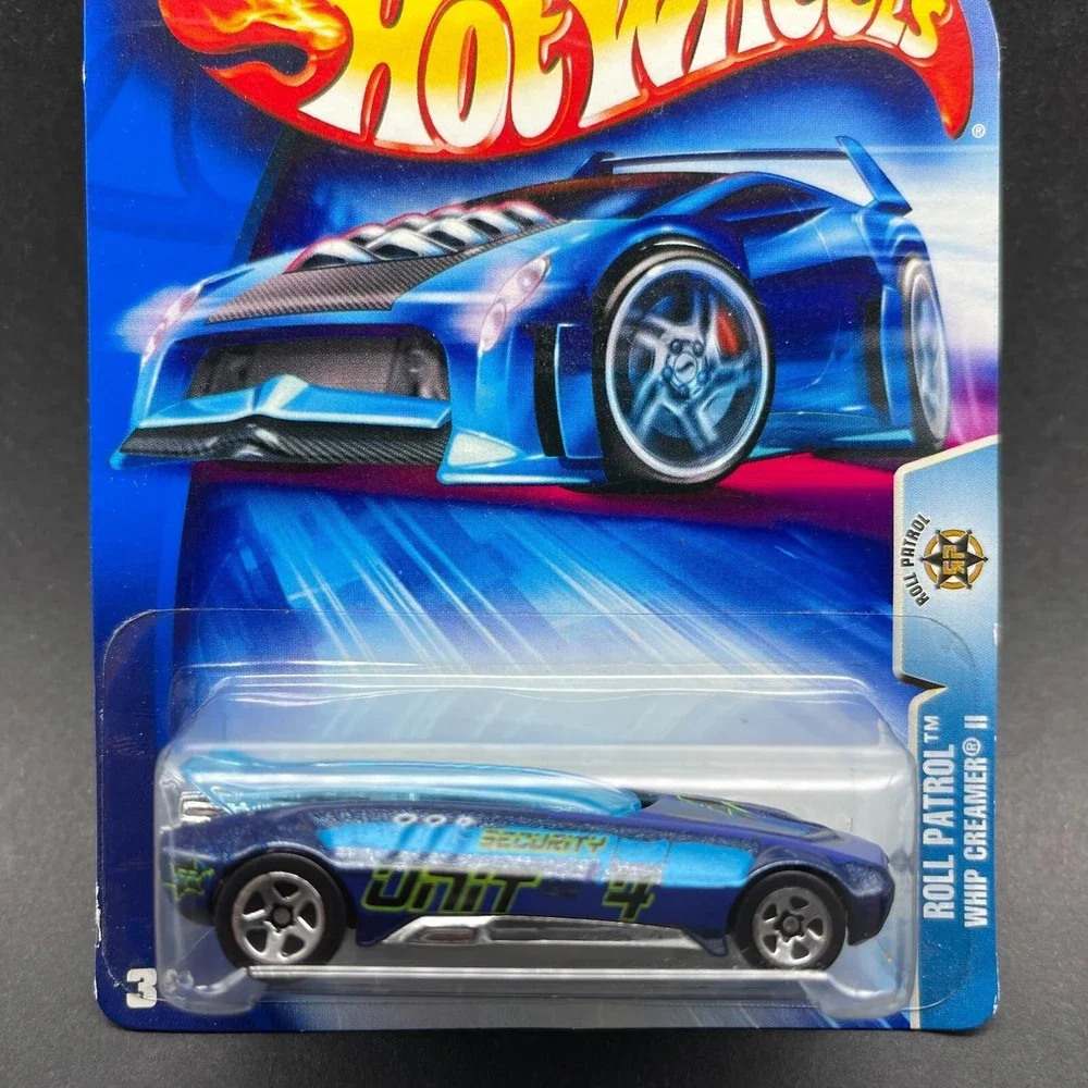 Hot Wheels Roll‎ Patrol Whip Creamer II Purple Security Unit Car Blue 1/64 #170
